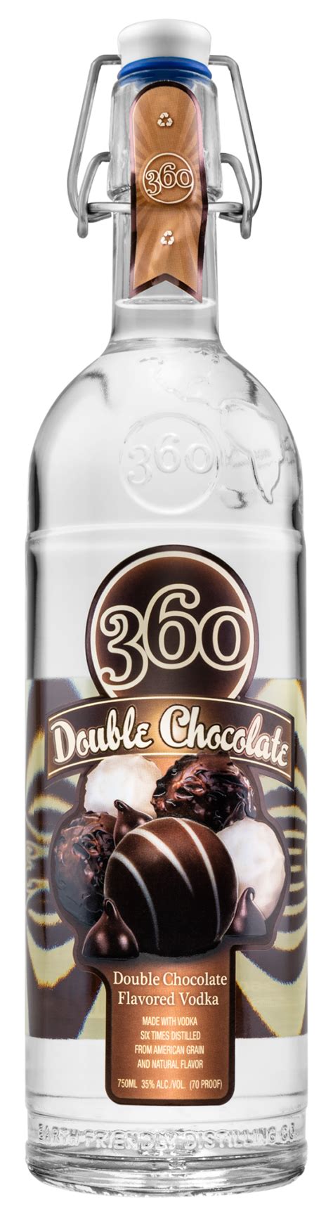 360 Double Chocolate Flavored Vodka 360 Eco Friendly Vodka
