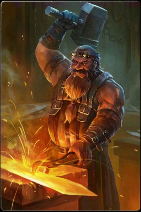 Anborh God Of Blacksmiths Forger Of The Gods Fantasy Dwarf Fantasy