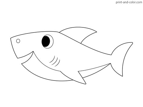 Baby Shark Coloring Pages Print And