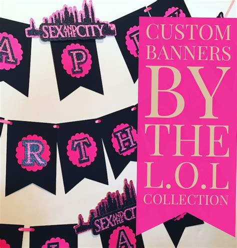 Items Similar To Sex And The City Bannerparty Supplies Party Decor Birthday Decorations On Etsy