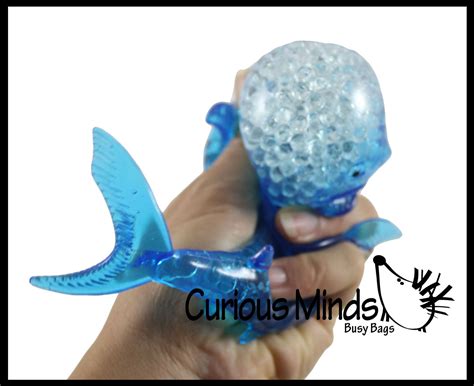Jumbo Shark Water Gel Water Bead Filled Light Up Squeeze Stress Ball