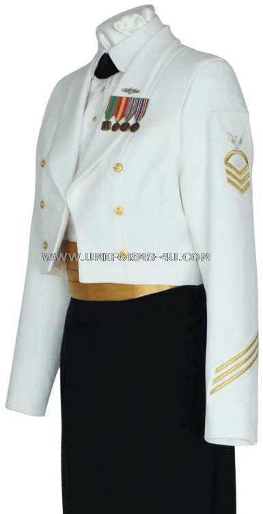 Navy Officer Dinner Dress White