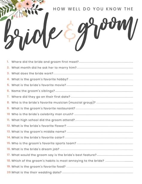 Downloadable Template Downloadable Free Printable Bridal Shower Games