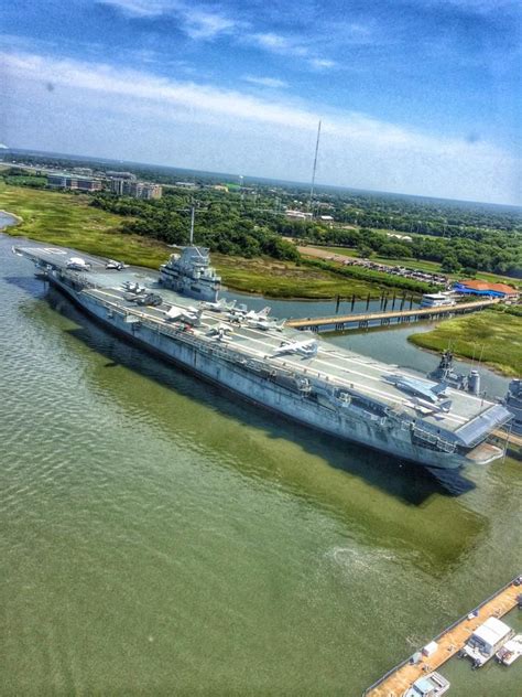 What A View Of Patriots Point Outdoor River Helicopter
