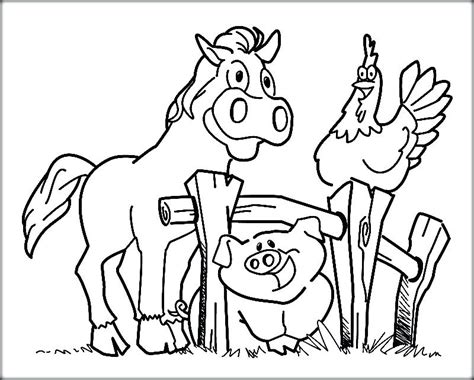 Barn Animals Coloring Pages At Free Printable