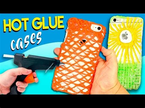 hot glue cases diy home made cell phone case with silicon