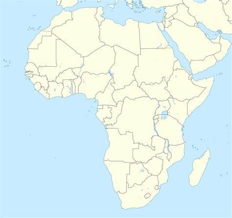 Blank Africa Political Map Africa Blank Map Free Printable Free