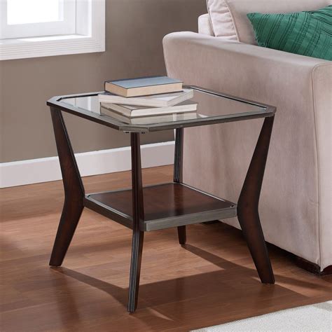 Glass Top End Tables Metal Ideas On Foter