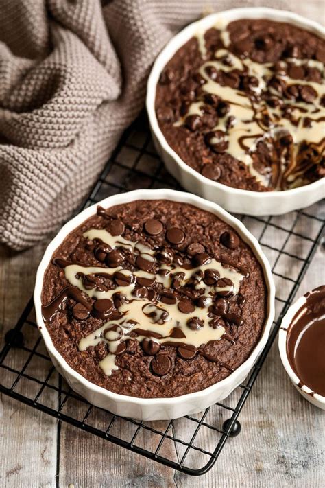 Vegan Gluten Free Baked Chocolate Oats Nadia S Healthy Kitchen