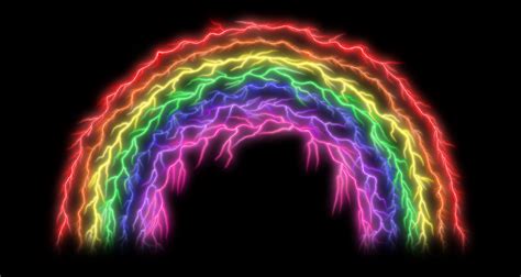 Rainbow Lightning By Davidgx On Deviantart
