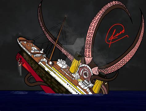 Titanic Vs Kraken Illustrator By Pharaohgregory18 On Deviantart