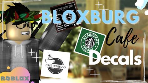 Bloxburg Cafe Decals Menu Logo S Youtube