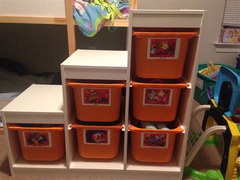 Ikea Storage With Labeled Bins For Kids Toys Ikea Storage Bins Kids