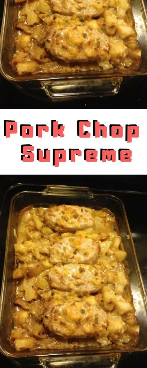 Chop or grind the celery seeds to break them up a little. Pork Chop Supreme in 2020 | Pork chop recipes baked, Pork ...