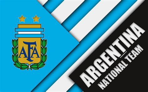 download imagens argentina equipa nacional de futebol 4k emblema design de material azul