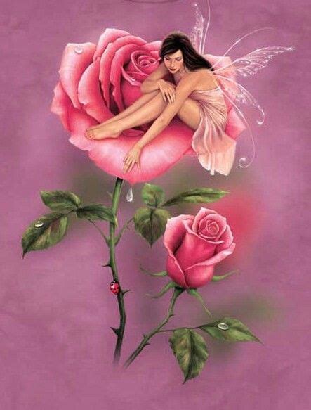 Pink Fairy Rose Fairy Artwork Fairy Pictures Fairy Art