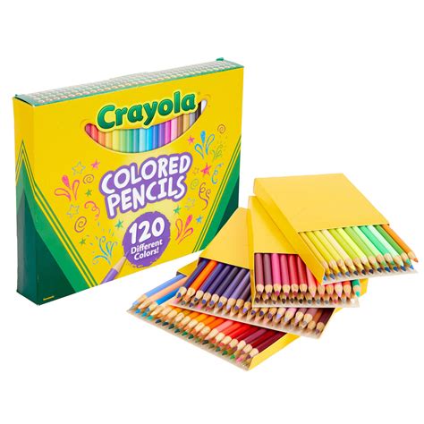 Crayola Colored Pencils Set 120ct Bulk Great For Adult Coloring