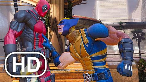 Deadpool Fights Wolverine Almost Scene 4k Ultra Hd Youtube