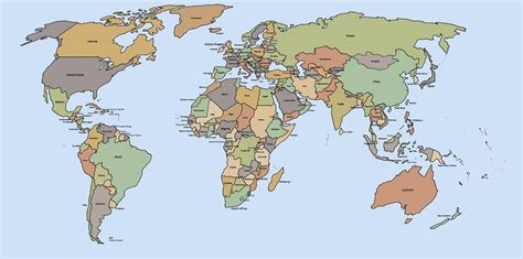 World Map  Wayne Baisey