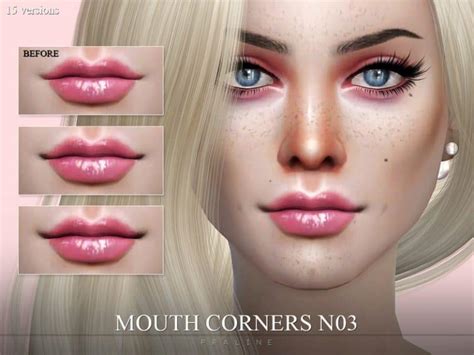 Mouth Corners N03 Sims 4 Mod Download Free