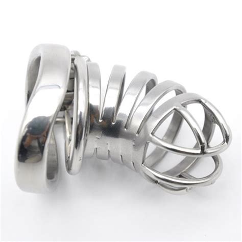 58mm Smooth Mans Chastity Cage Device Penis Practice Lock Adult Toys