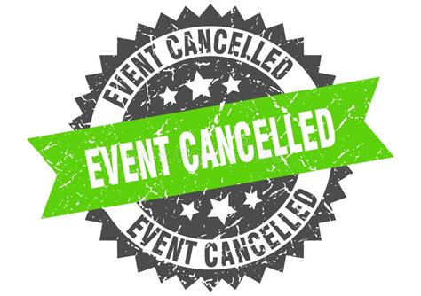 Event Cancelled Stamp Event Cancelled Grunge Round Sign Stock Vector Illustration Of Circle