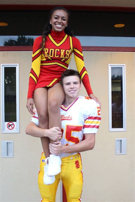 Sam And I Football And Cheerleader Couple Cute Couples Goals Cute Couples Interracial Couples