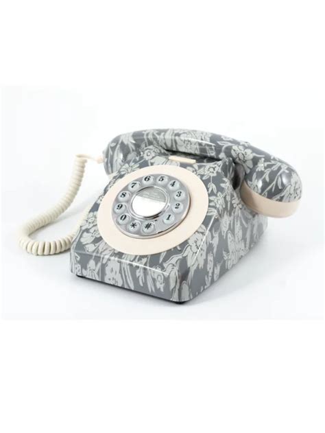 Gpo 746 Retro Rotary Phone Daisychain Grey