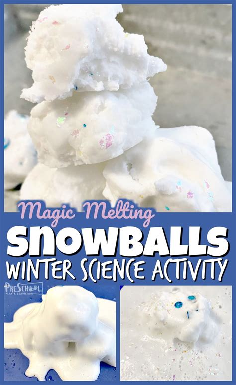 Magic Melting Snowballs Easy Winter Science Activities