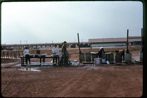 Phu Loi Vietnam 1967 Mess Kit Washing Station Out Side Th Flickr
