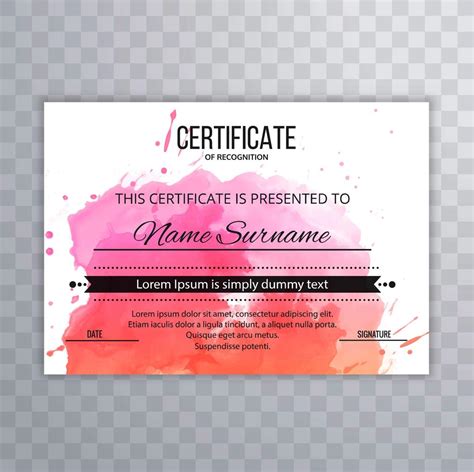 Certificate Premium Template Awards Diploma Background With Colo 244413
