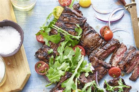 Shop our selection of premium quality steaks, gourmet starters & sides, gifts, and more. Grilled Skirt Steak with Tomato Salad - What's Gaby Cooking