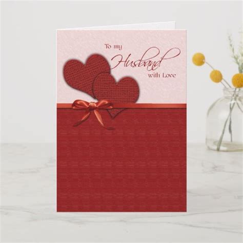 To My Husband On Valentine S Day Holiday Card Zazzle Com Valentines