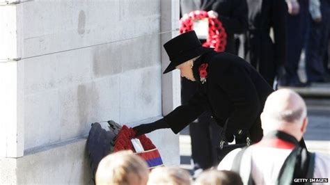 Remembrance Sunday Queen Leads Cenotaph Memorial Service Bbc News