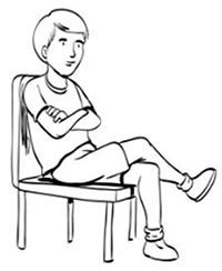 As for the sitting variations, we'll look at crossed legs with: 8 Worst Examples - Negative Body Language