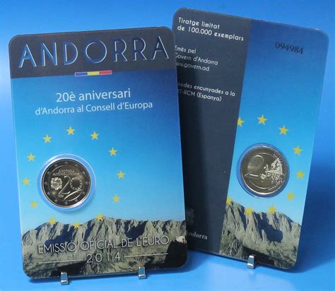 Coincard 2 Euro Andorra 2014 Euro Council Graf Waldschratde