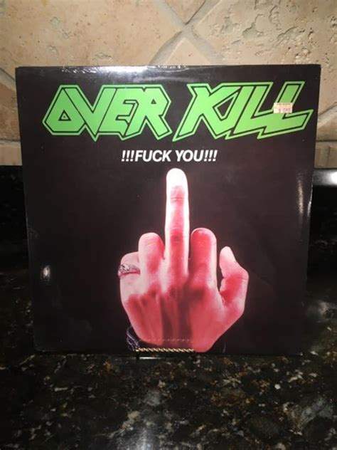 Overkill Fuck You 1987 Ep Orig Rare Sealed Nos New Testament Slayer Over Kill Etsy