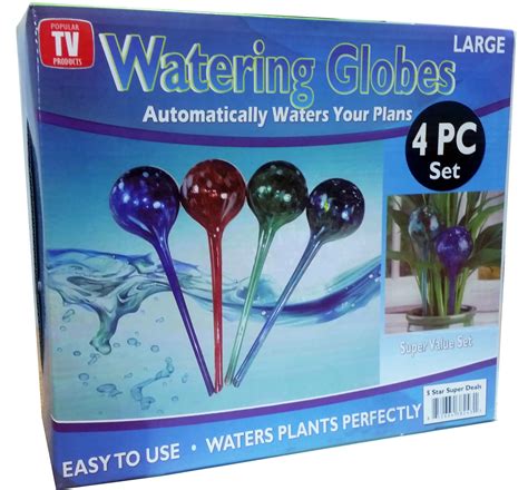 Plant Watering Globes Automatic Watering Bulbs 4pc Large Just 1495