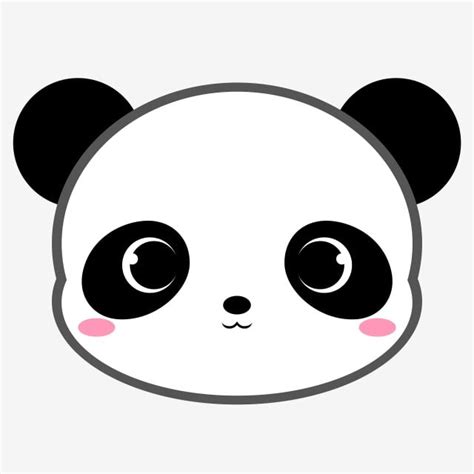 Panda Bear Clipart Transparent Background Cartoon Panda Bear Head