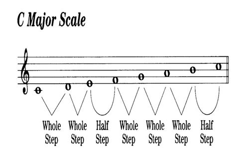 Major Scale Pattern Whole Half Steps In Order To Follow The
