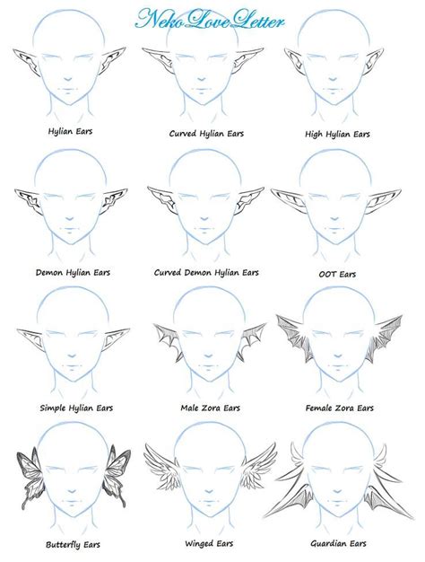 Ears Practice By Nekoloveletter On Deviantart Concept Art Drawing