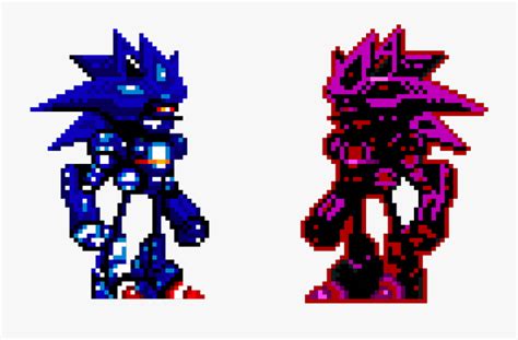 Mecha Sonic Sprite Sheet Its Resolution Is 499x730 And The Resolution
