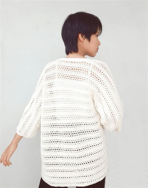 Easy Kimono Cardigan Crochet Pattern Crochet Cardigan Etsy