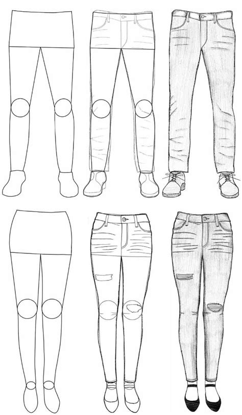 Draw Technical Fashion Sketches For Denim Jeans Ubicaciondepersonas