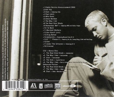 Eye Catching Album Covers Eminems Third Lp ‘the Marshall Mathers Lp