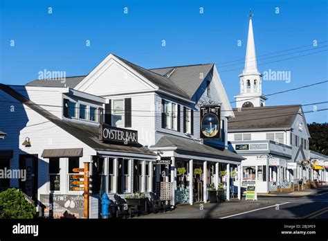 Charming Village Of Harwich Port At Cape Cod In Massachusetts Stock