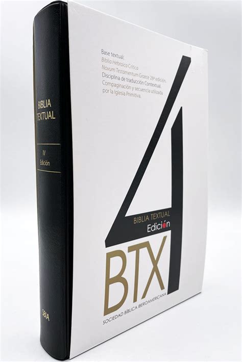 Biblia Textual 4ª Edición Sociedad Bíblica Iberoamericana