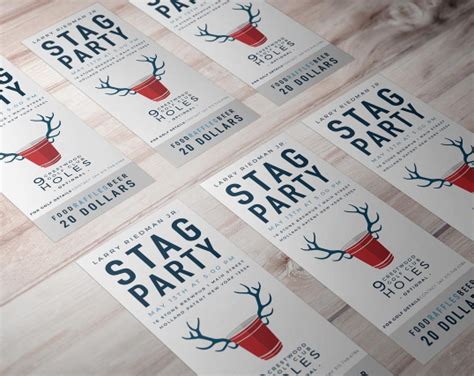 Stag Party Bachelor Party Tickets Designed By L Rae Design Upstate New York Lraedesign