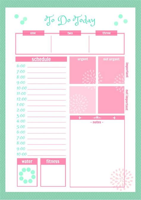 7 Best Images Of Cute Business Planner Printables Pretty Printable