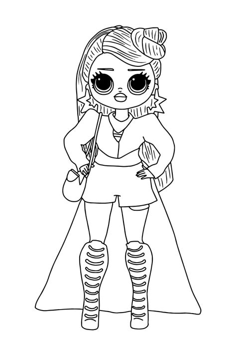 Alt Girl Lol Omg Girl Coloring Page Free Printable Coloring Pages For